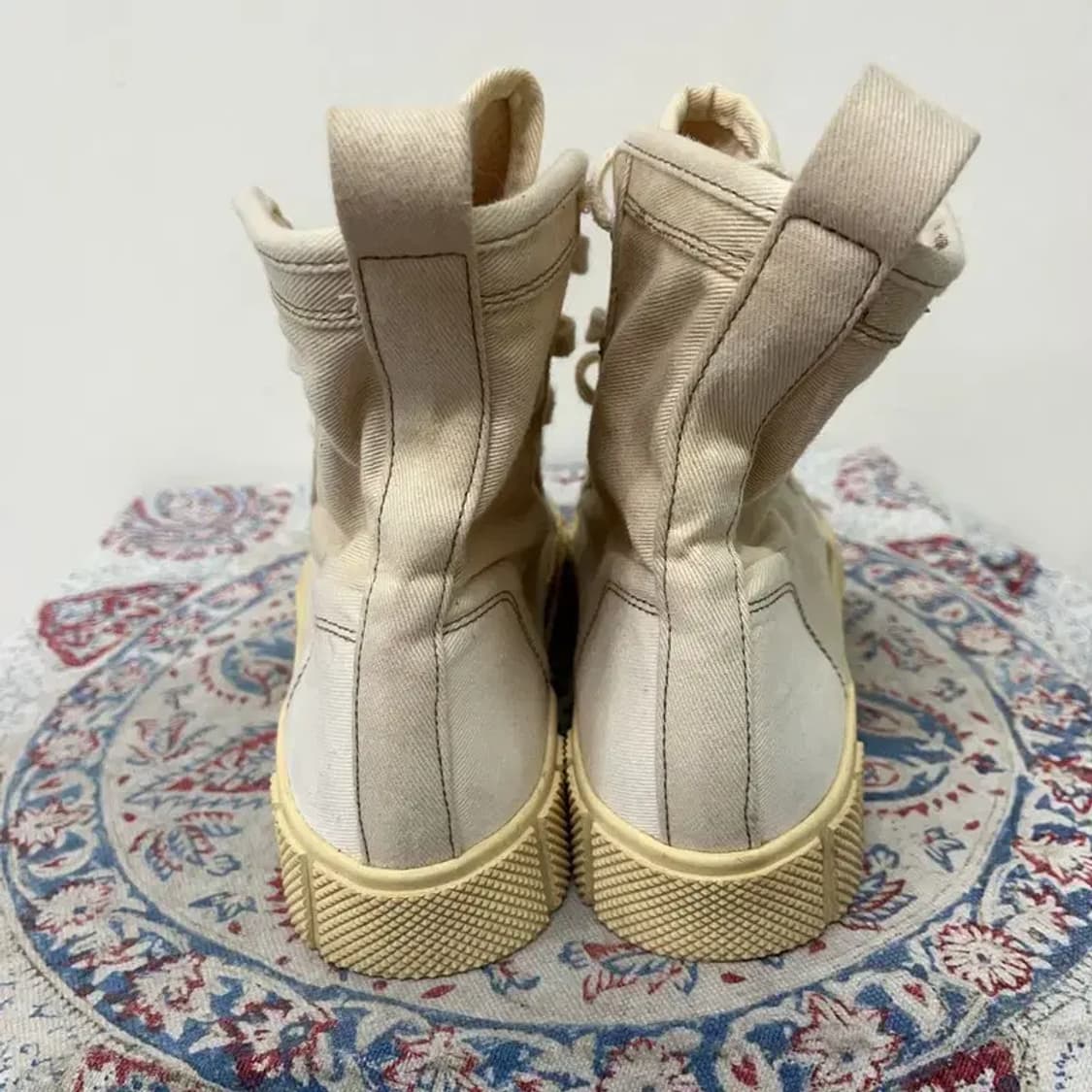 자라 ZARA 아이보리 아웃솔 하이 스니커즈 255 E00662 상품이미지2