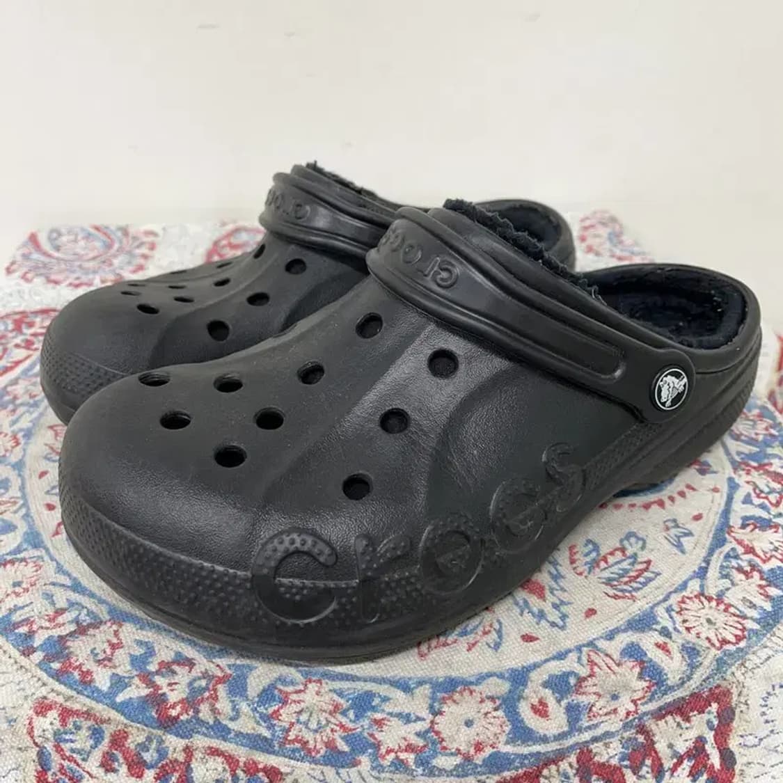 크록스 바야 라인드 클로그 털슬리퍼 W9 E00671 상품이미지1