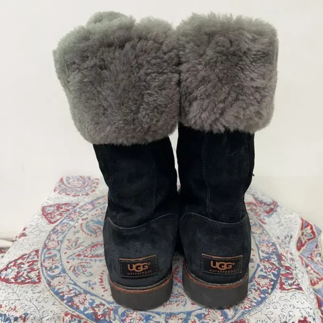 어그 UGG 블랙 어그부츠 방수 스웨이드 롱부츠 250 E00674 상품이미지2