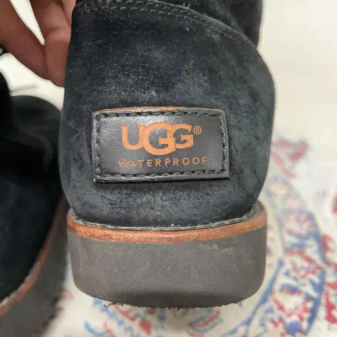 어그 UGG 블랙 어그부츠 방수 스웨이드 롱부츠 250 E00674 상품이미지5