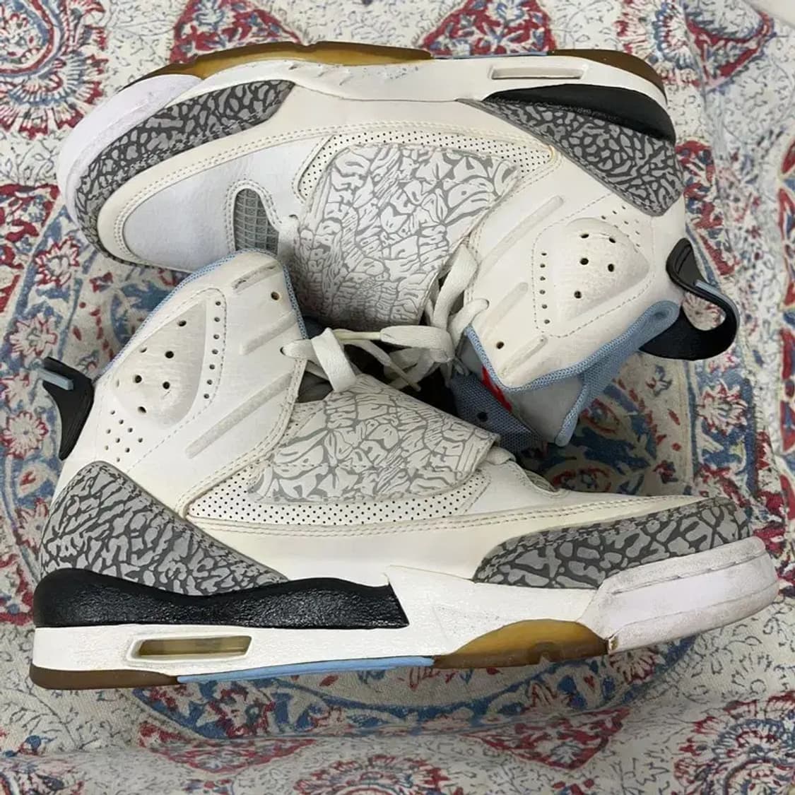 나이키 조던 선 오브 마스 화이트블루 시멘트 스니커즈 240 E00699 상품이미지3