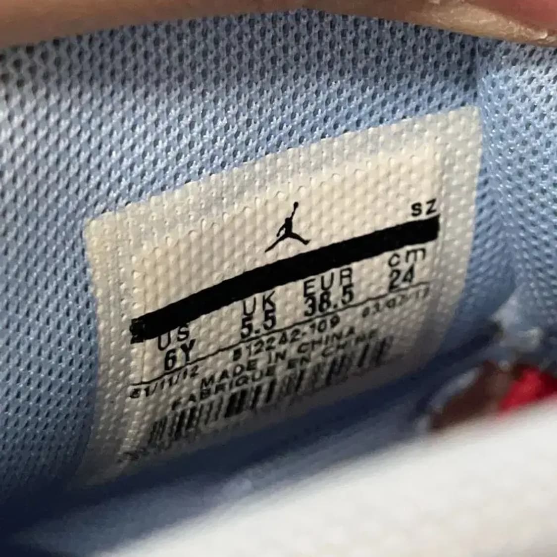 나이키 조던 선 오브 마스 화이트블루 시멘트 스니커즈 240 E00699 상품이미지5