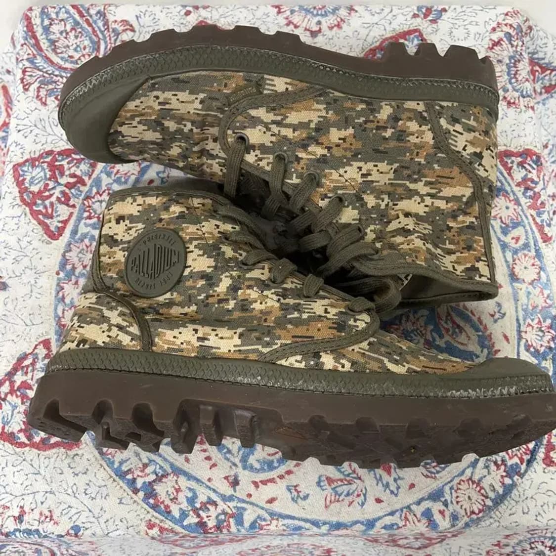 팔라디움 밀리터리 카모 하이 스니커즈 26.5 E00702 상품이미지3