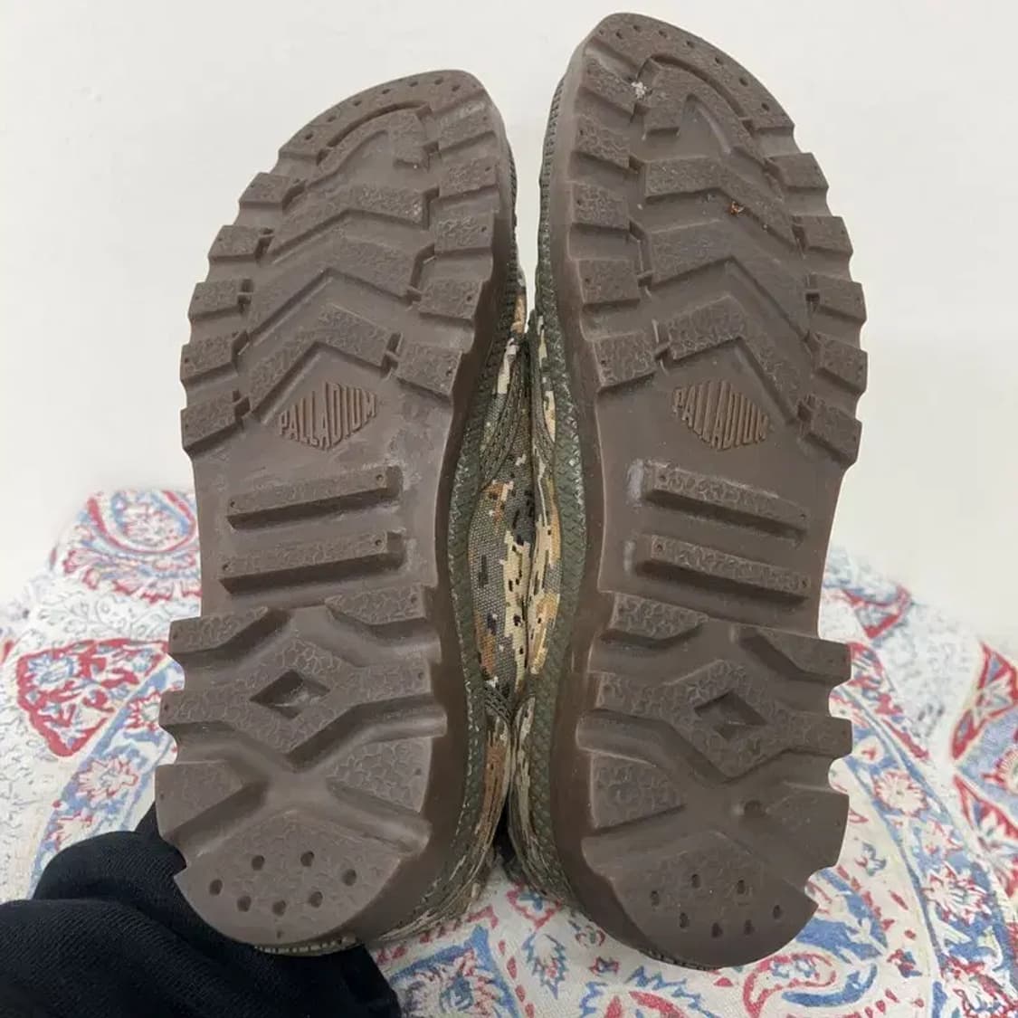 팔라디움 밀리터리 카모 하이 스니커즈 26.5 E00702 상품이미지4