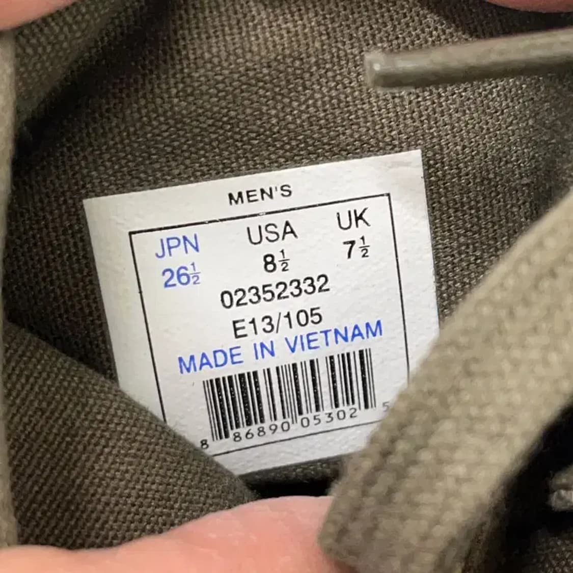 팔라디움 밀리터리 카모 하이 스니커즈 26.5 E00702 상품이미지5