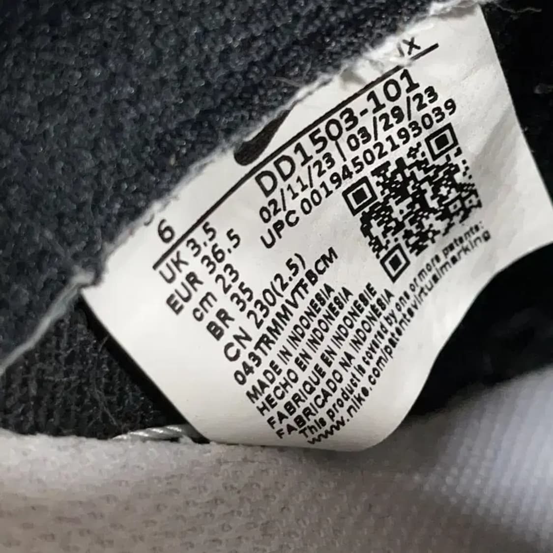 나이키 덩크 로우 범고래 스니커즈 운동화 230 E00703 상품이미지5