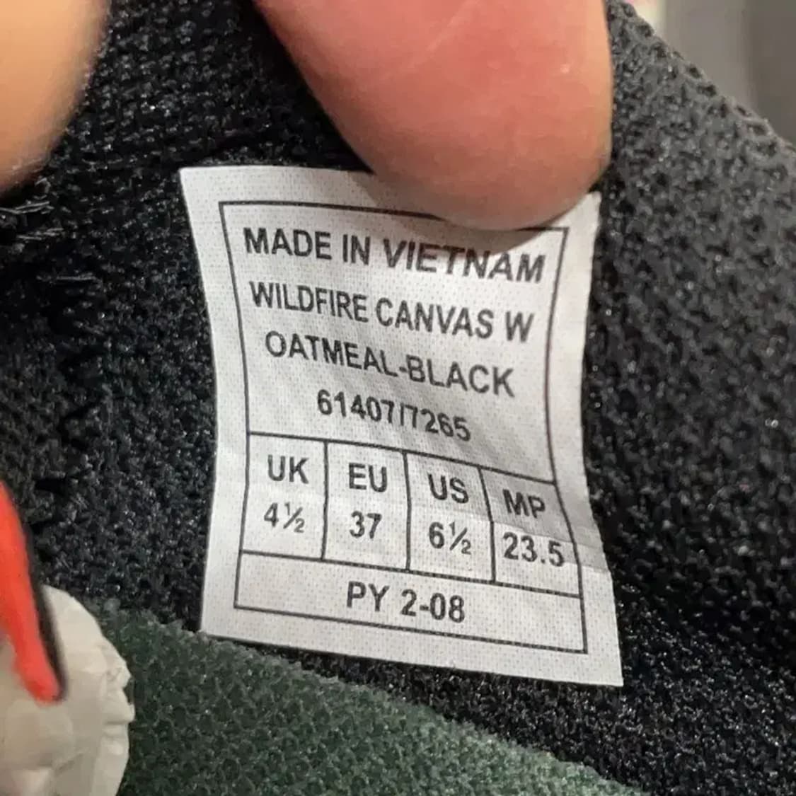 살레와 와이들 파이어 캔버스 암벽화 등산화 235 E00754 상품이미지5