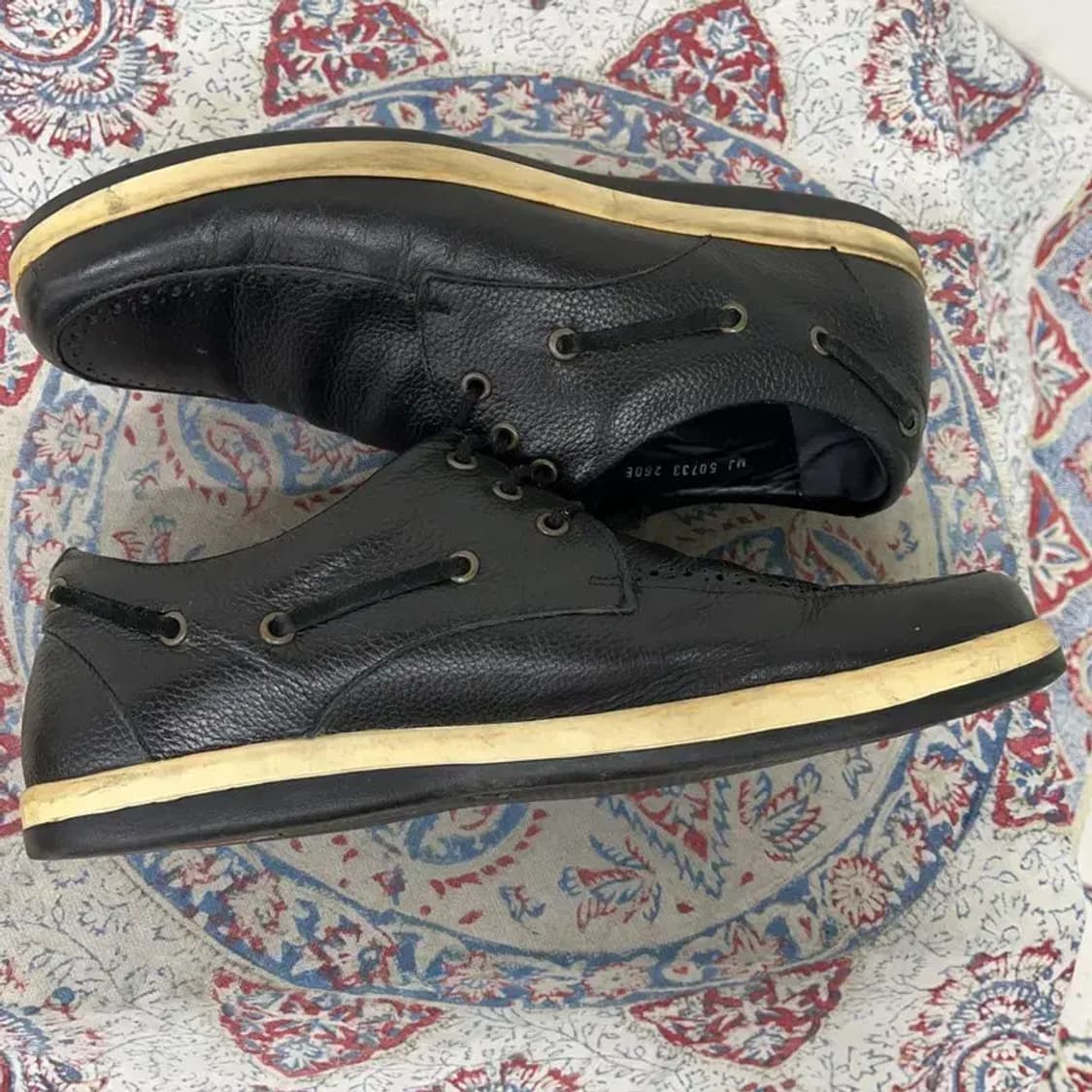 탠디 캐주얼 블랙 보트 슈즈 260 E00755 상품이미지3