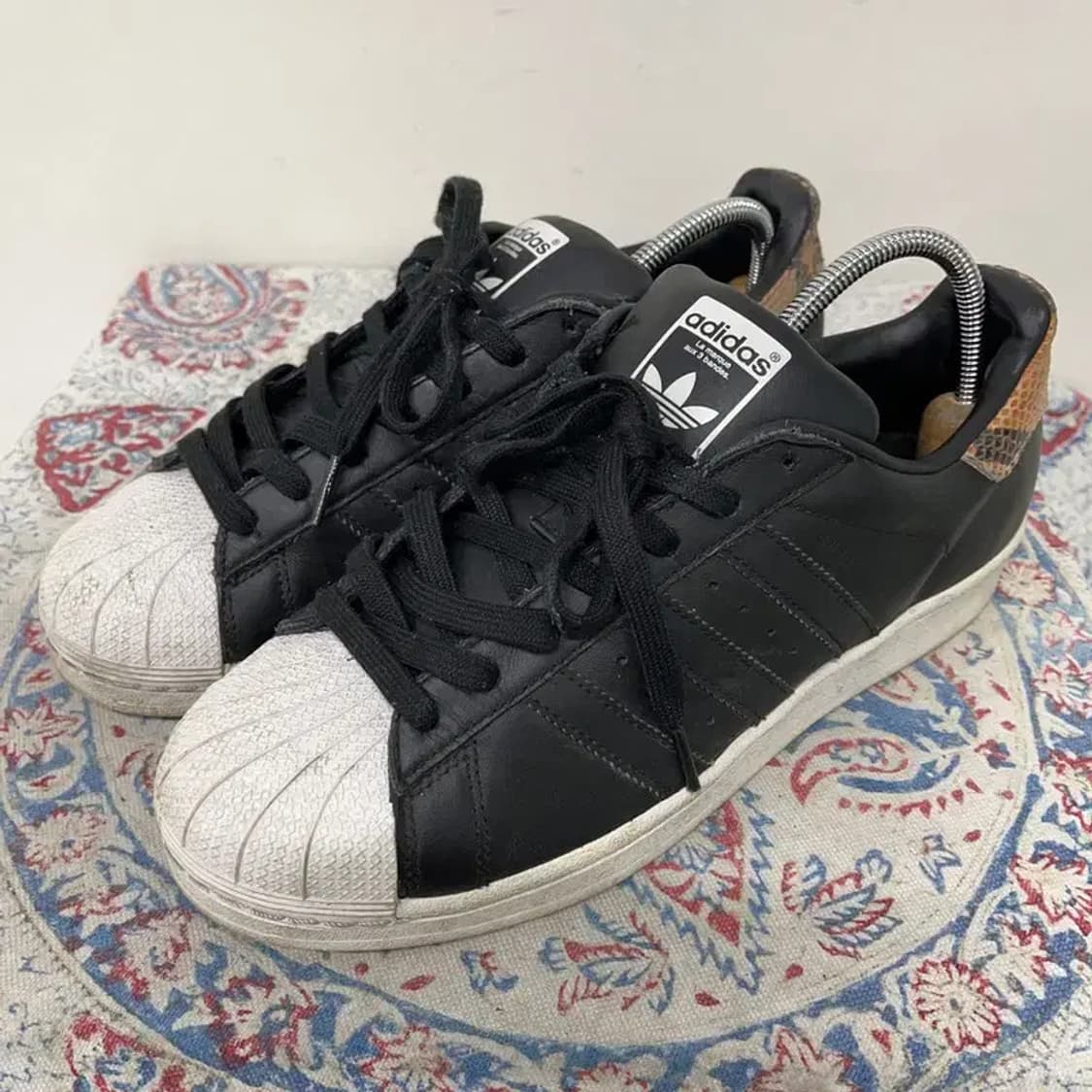 아디다스 슈퍼스타 뱀피 스니커즈 운동화 260 E00739 상품이미지1