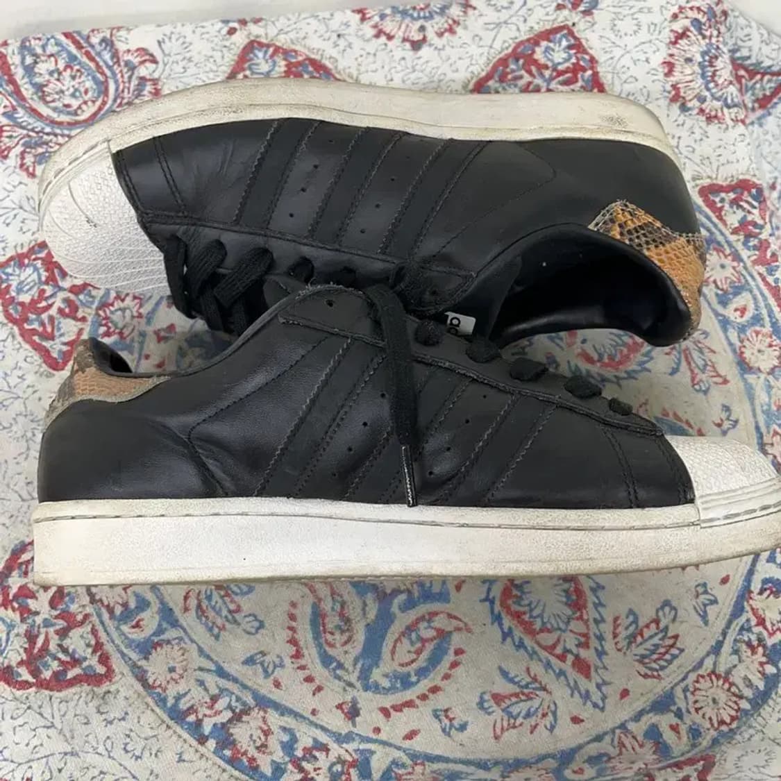 아디다스 슈퍼스타 뱀피 스니커즈 운동화 260 E00739 상품이미지3