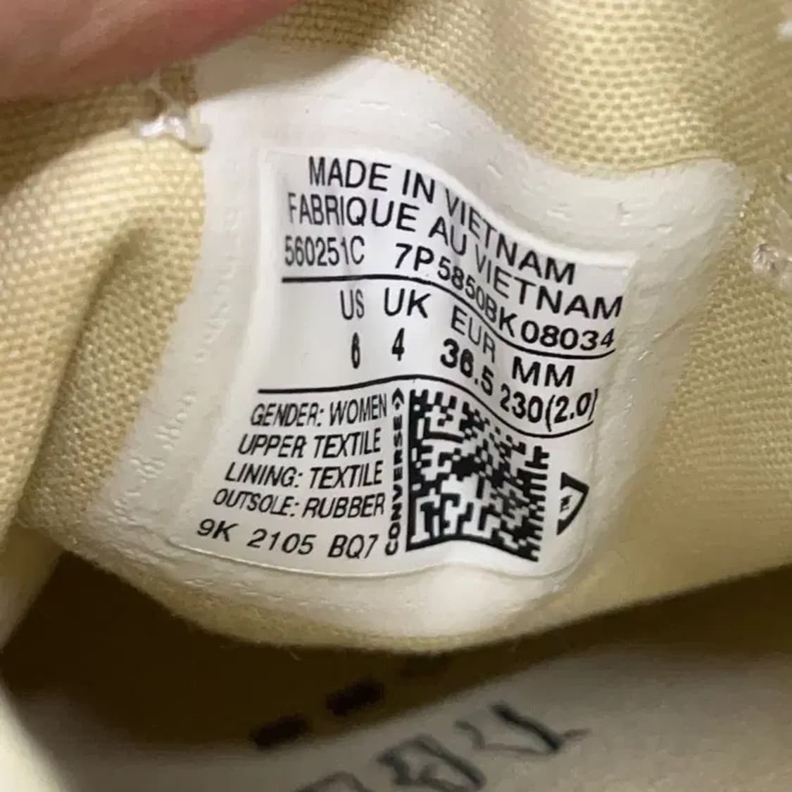 컨버스 척테일러 올스타 리프트 캔버스 스니커즈 운동화 230 E00752 상품이미지5