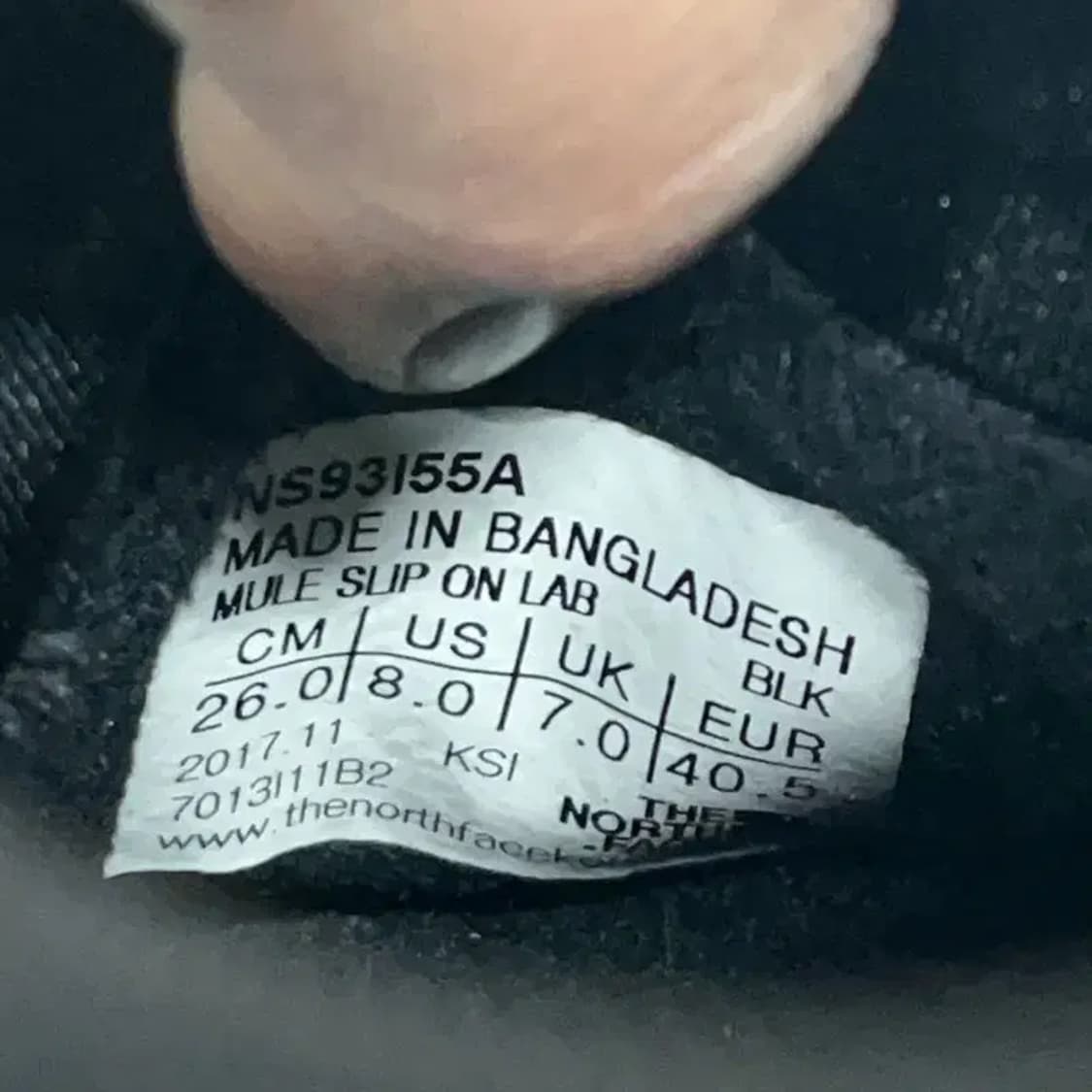 노스페이스 패딩신발 방한화 슬립온 260 E00766 상품이미지5