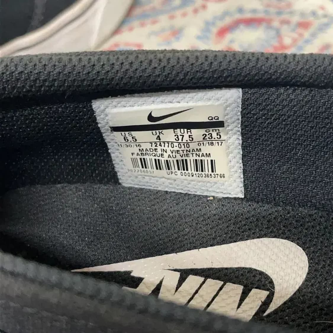 나이키 토키 슬립온 블랙 스니커즈 235 E00767 상품이미지5