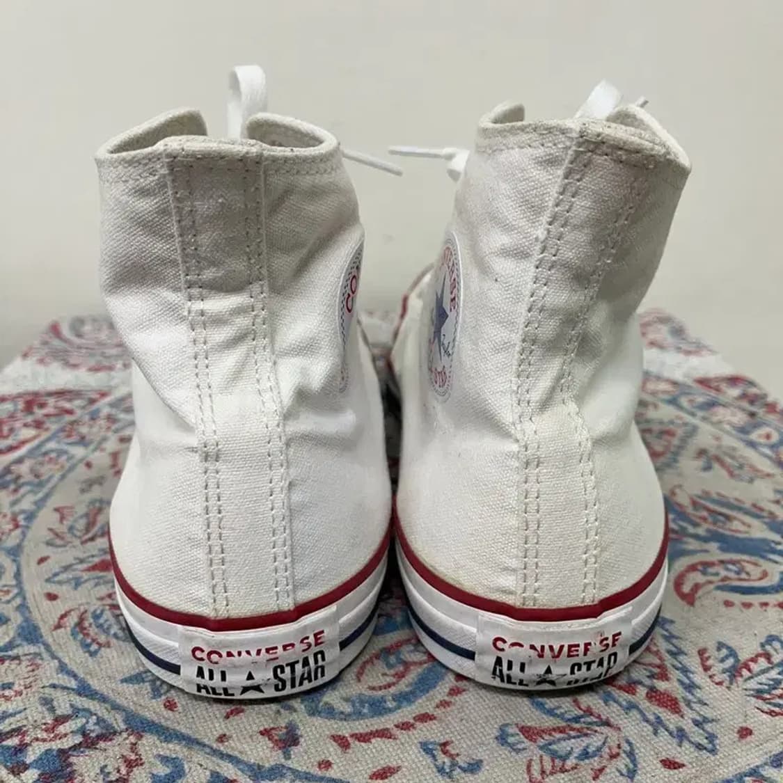 컨버스 척테일러 올스타 하이 화이트 스니커즈 275 E00772 상품이미지2