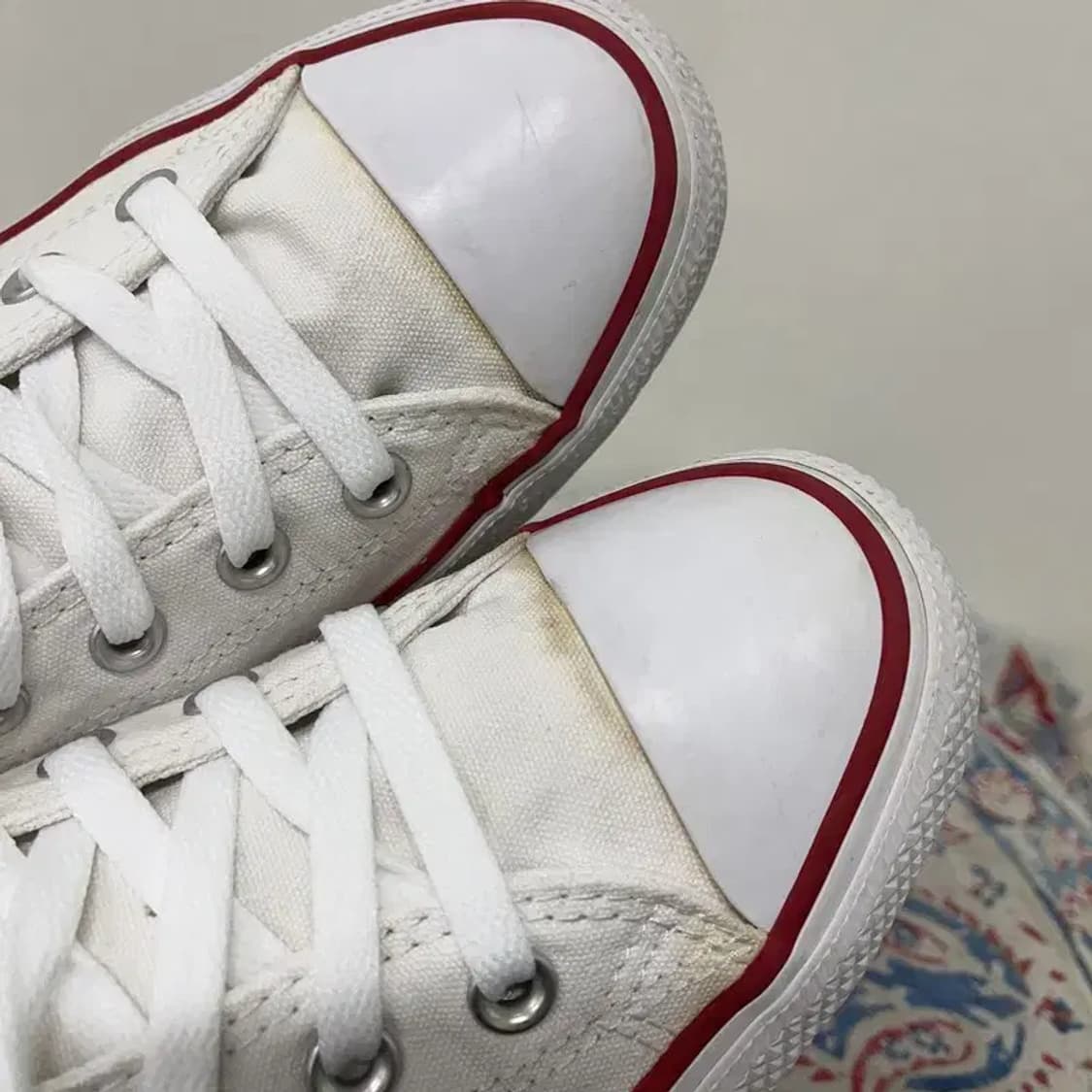 컨버스 척테일러 올스타 하이 화이트 스니커즈 275 E00772 상품이미지6