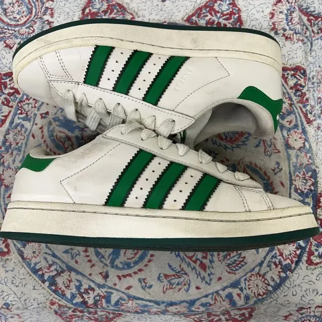 아디다스 캠퍼스 00s 코어 화이트 그린 스니커즈 245 E00776 상품이미지3