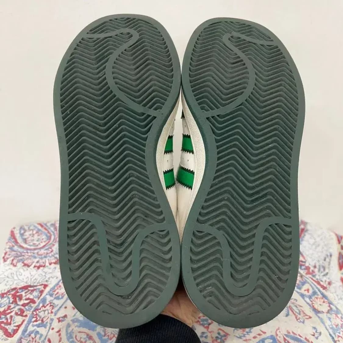 아디다스 캠퍼스 00s 코어 화이트 그린 스니커즈 245 E00776 상품이미지4