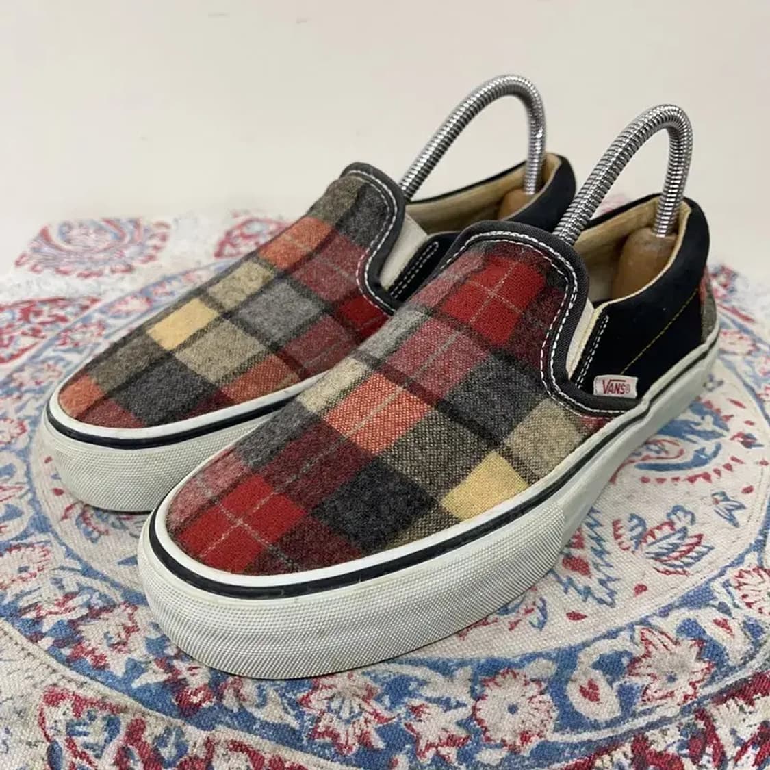 반스 x 펜들턴 체크 에스닉 슬립온 US5 E00781 상품이미지1