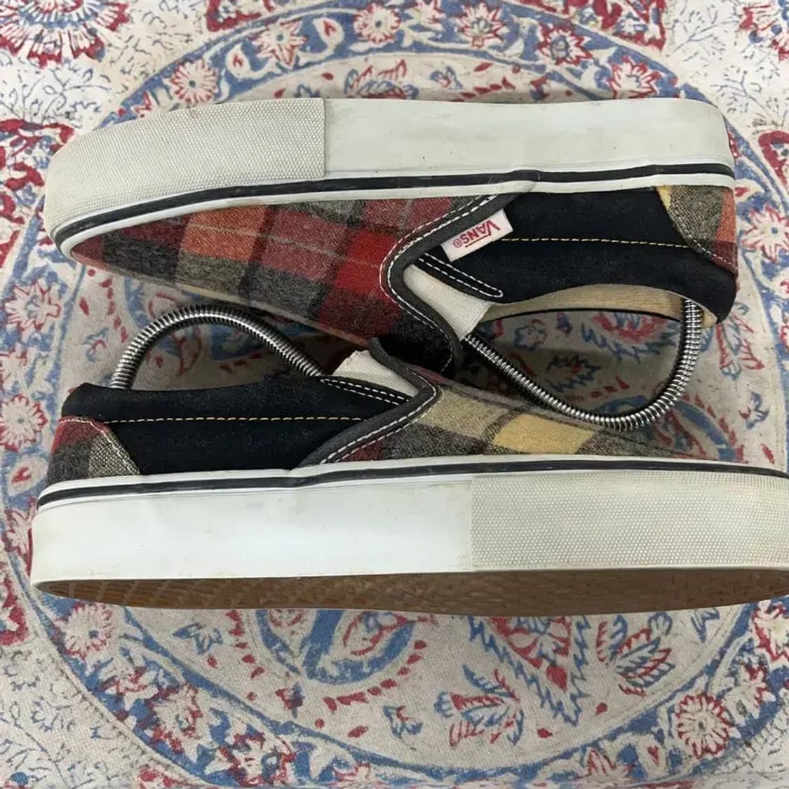 반스 x 펜들턴 체크 에스닉 슬립온 US5 E00781 상품이미지3