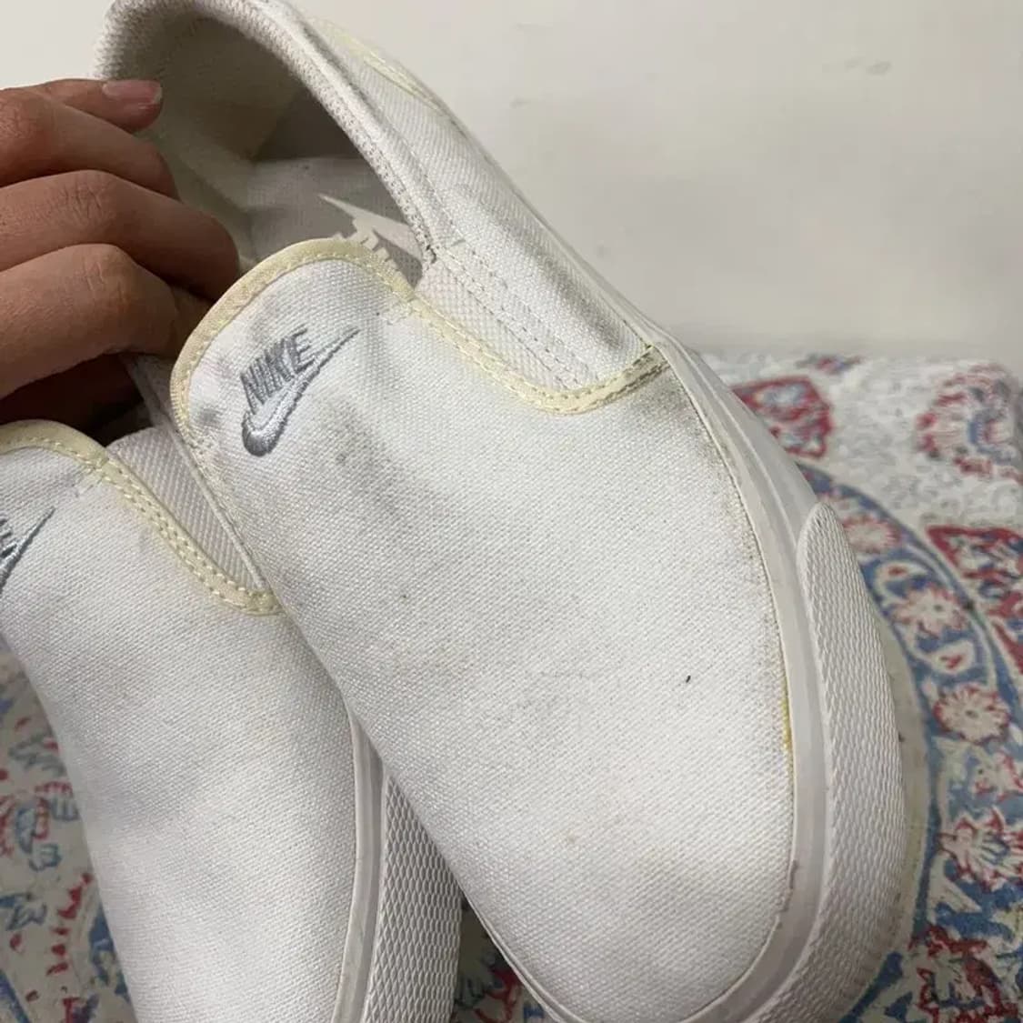 나이키 토키 슬립 캔버스 화이트 스니커즈 슬립온 235 E00802 상품이미지6