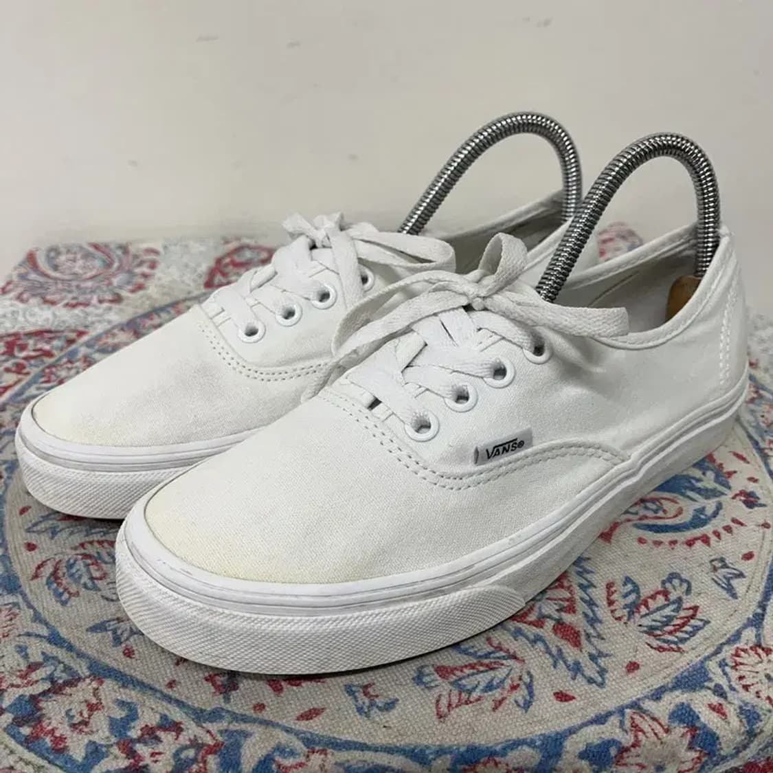 반스 어센틱 화이트 스니커즈 235 E00804 상품이미지1