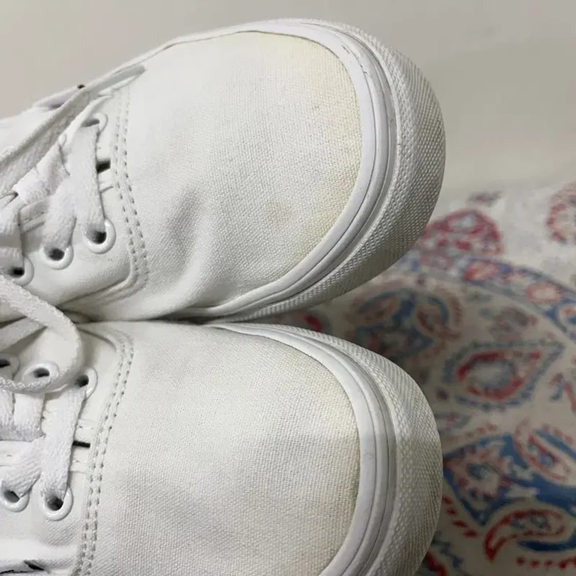 반스 어센틱 화이트 스니커즈 235 E00804 상품이미지6