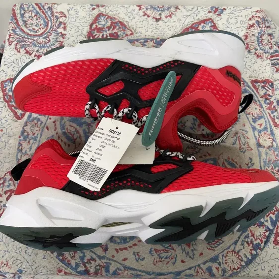 리복 레드 스포츠용 운동화 런닝화 270 E00816 상품이미지3