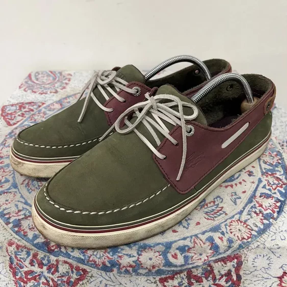 라코스테 카키 보트슈즈 남자 단화 UK8 E00828 상품이미지1