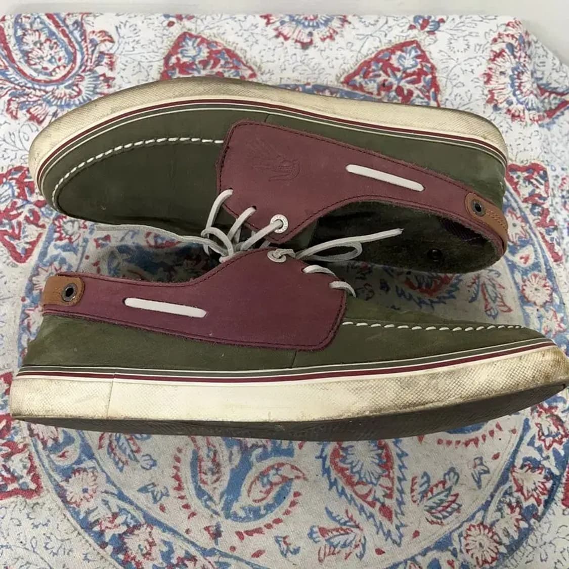 라코스테 카키 보트슈즈 남자 단화 UK8 E00828 상품이미지3