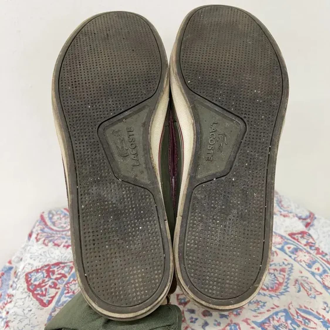 라코스테 카키 보트슈즈 남자 단화 UK8 E00828 상품이미지4