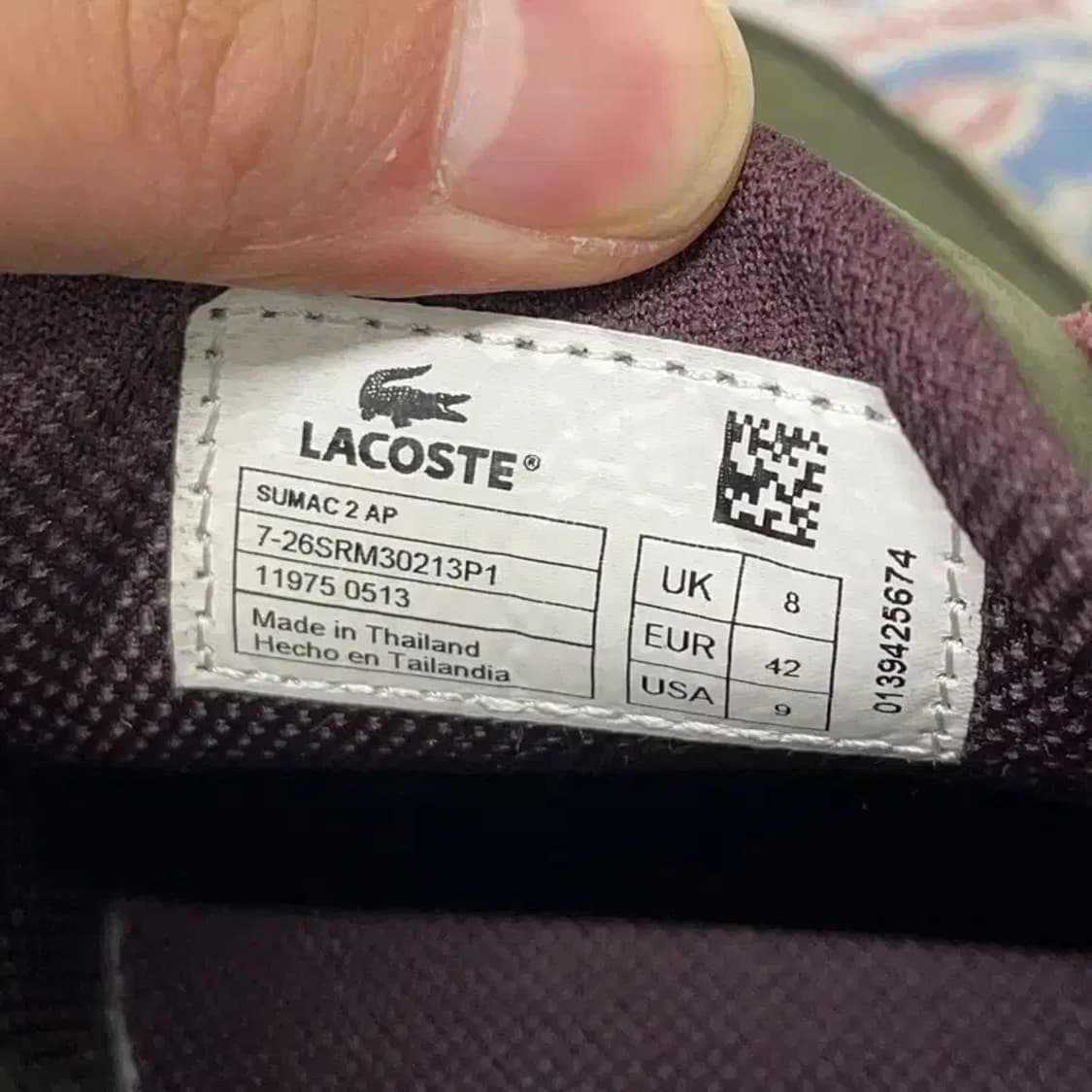 라코스테 카키 보트슈즈 남자 단화 UK8 E00828 상품이미지5