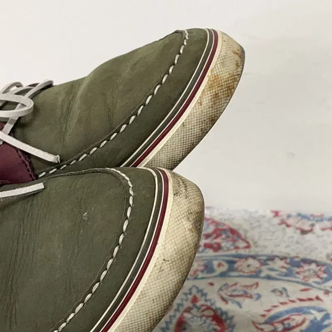 라코스테 카키 보트슈즈 남자 단화 UK8 E00828 상품이미지6