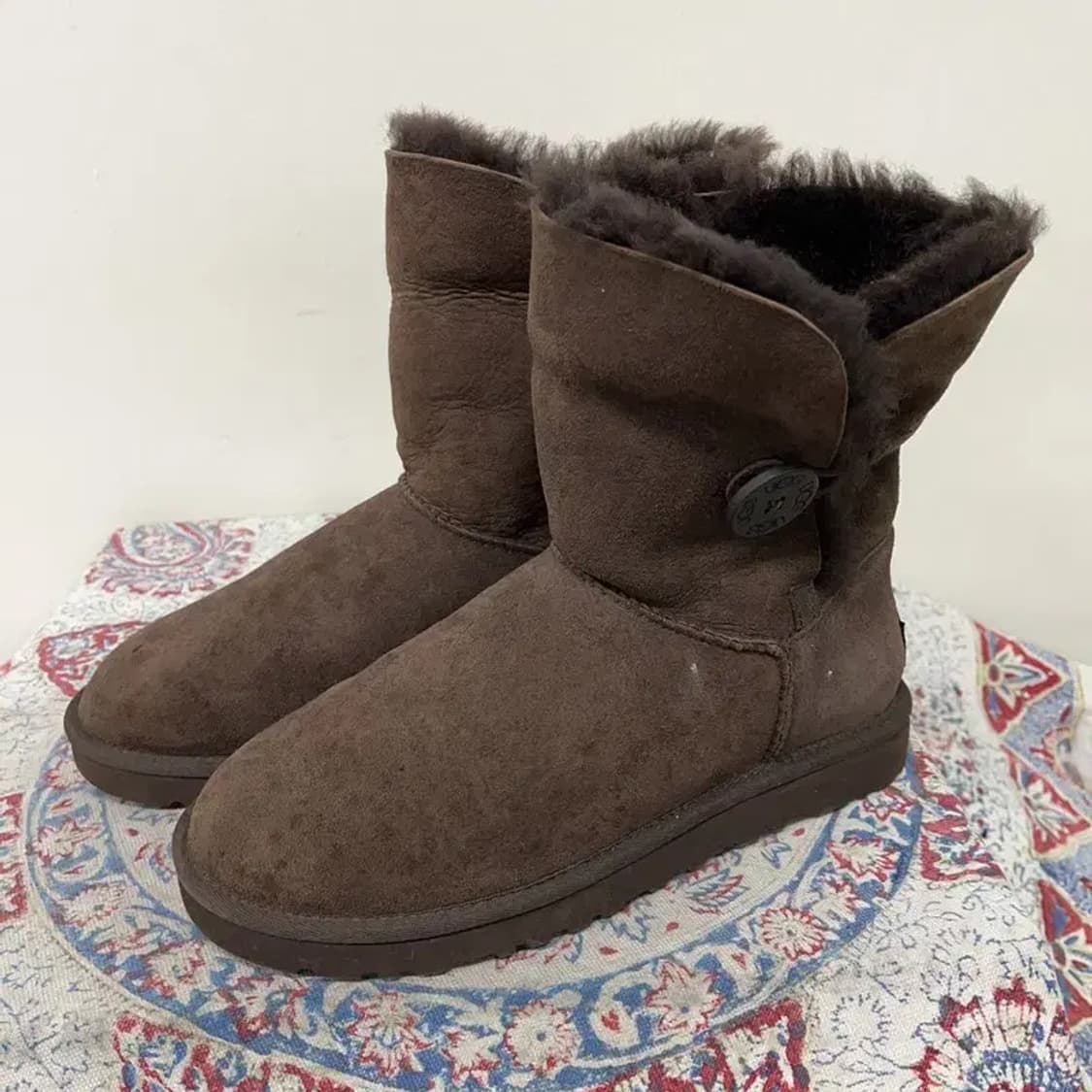 어그 UGG 베일리 브라운 어그부츠 털신발 W7 E00893 상품이미지1