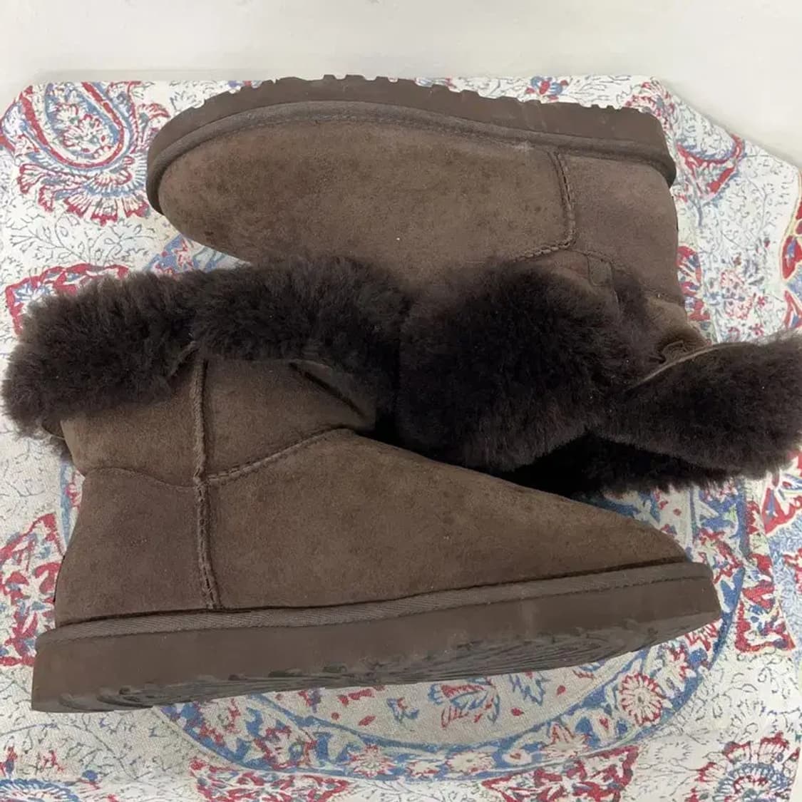 어그 UGG 베일리 브라운 어그부츠 털신발 W7 E00893 상품이미지4