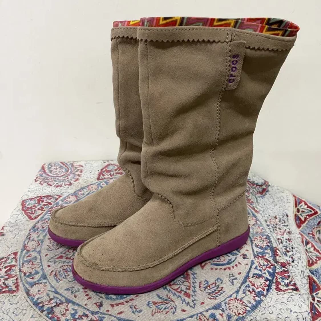 크록스 아델라 스웨이드 부츠 겨울신발 W5 E00896 상품이미지1