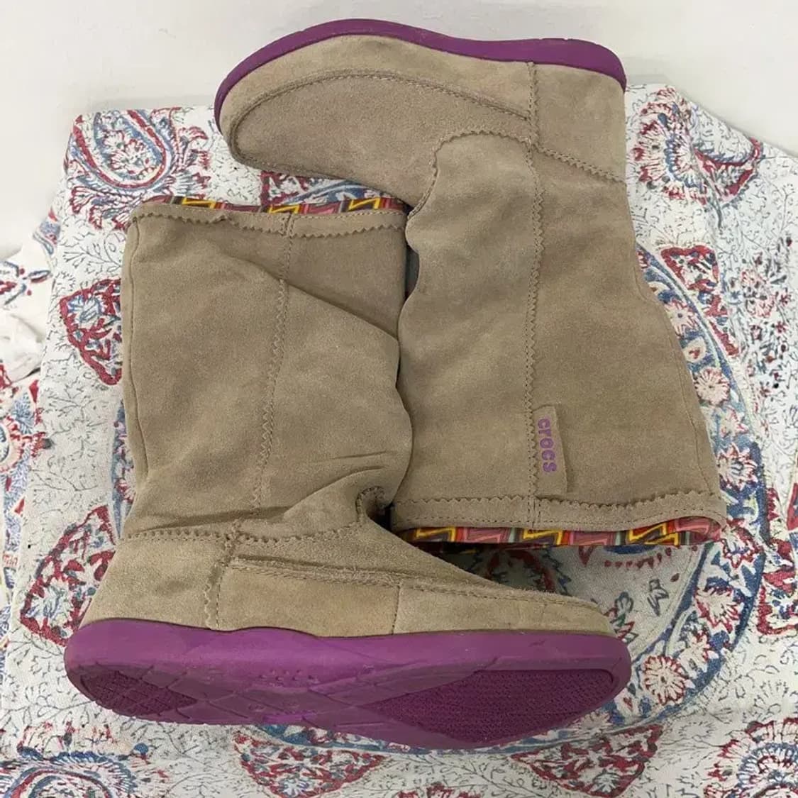 크록스 아델라 스웨이드 부츠 겨울신발 W5 E00896 상품이미지3