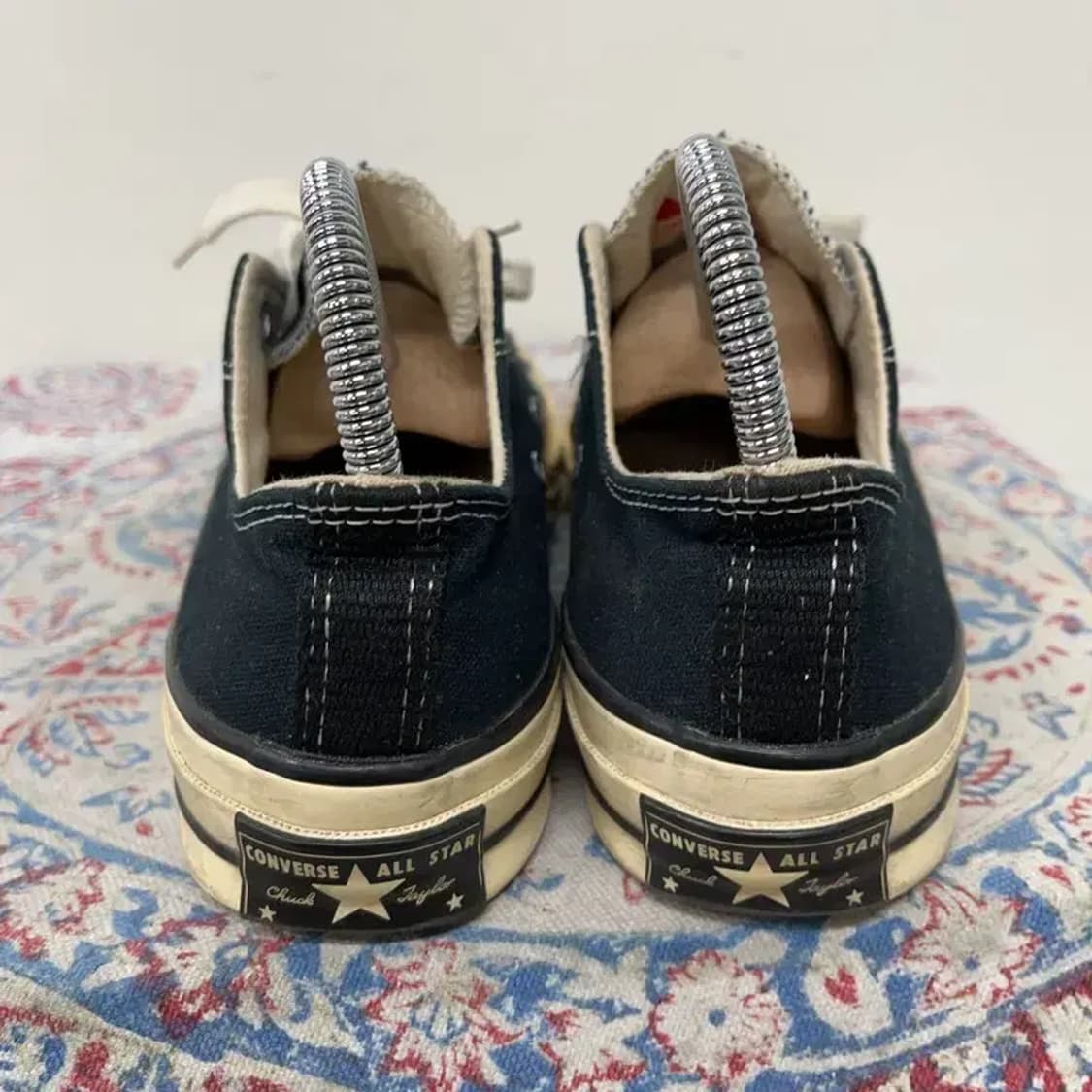 컨버스 척 70 클래식 로우 블랙 스니커즈 245 E00901 상품이미지2