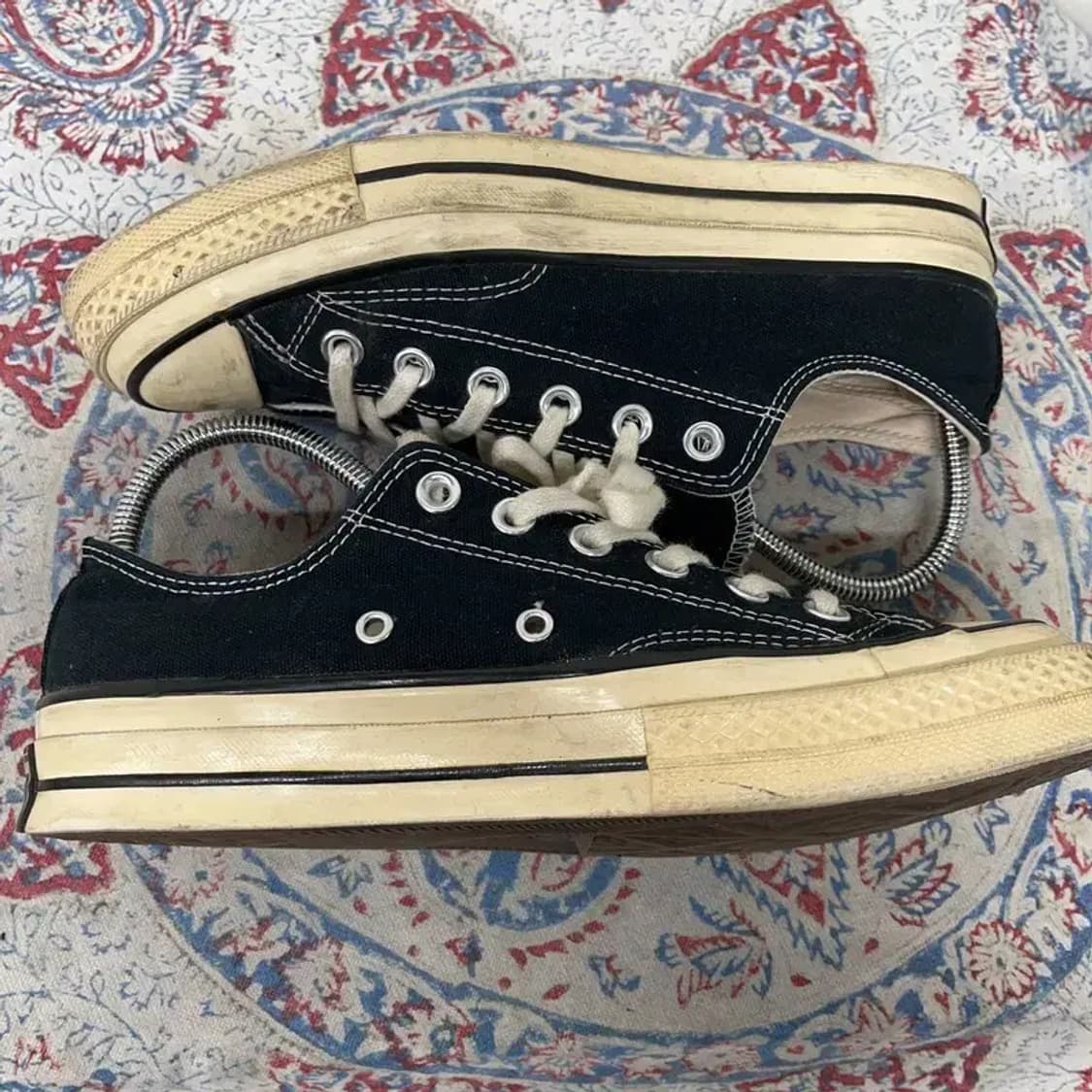 컨버스 척 70 클래식 로우 블랙 스니커즈 245 E00901 상품이미지3