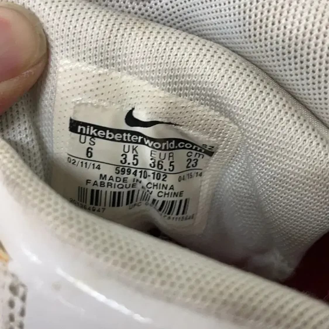 나이키 에어 레볼루션 스카이 하이 웨지 스니커즈 230 E00905 상품이미지5