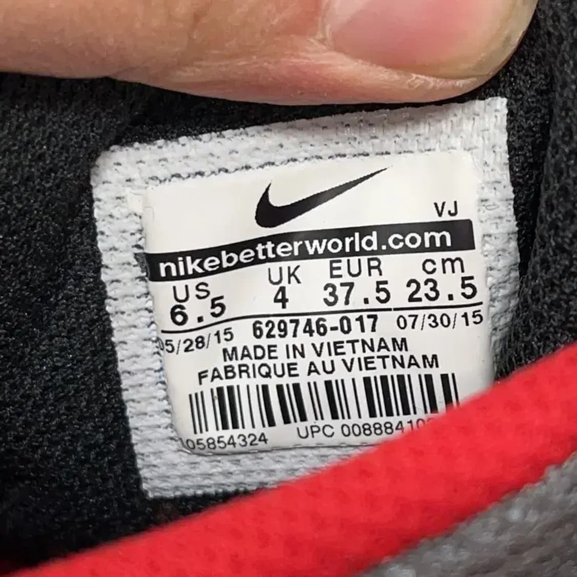 나이키 스카이하이 덩크 검빨 스니커즈 운동화 235 E00908 상품이미지5