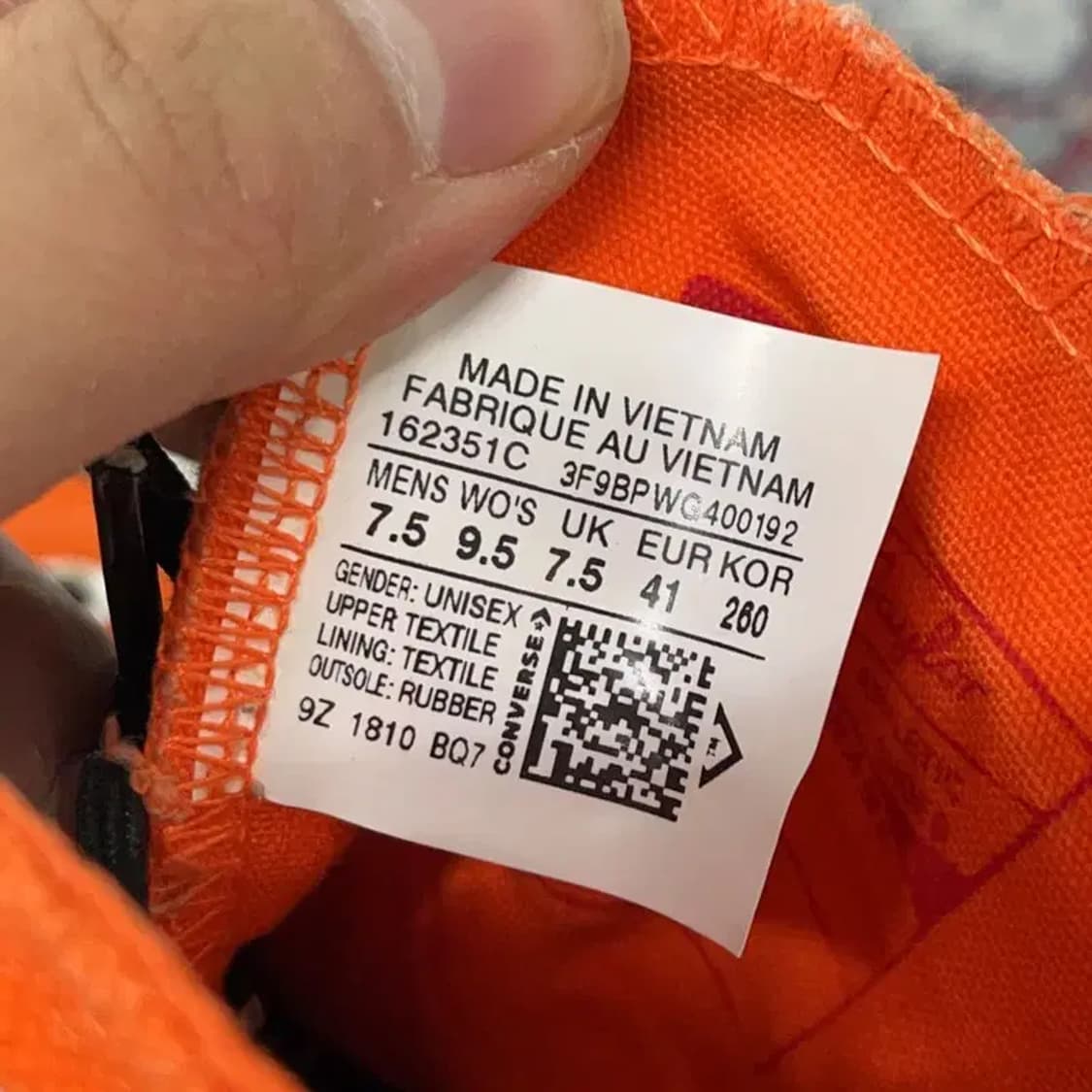 컨버스 척 70 하이 고어텍스 볼드 만다린 스니커즈 260 E00916 상품이미지5