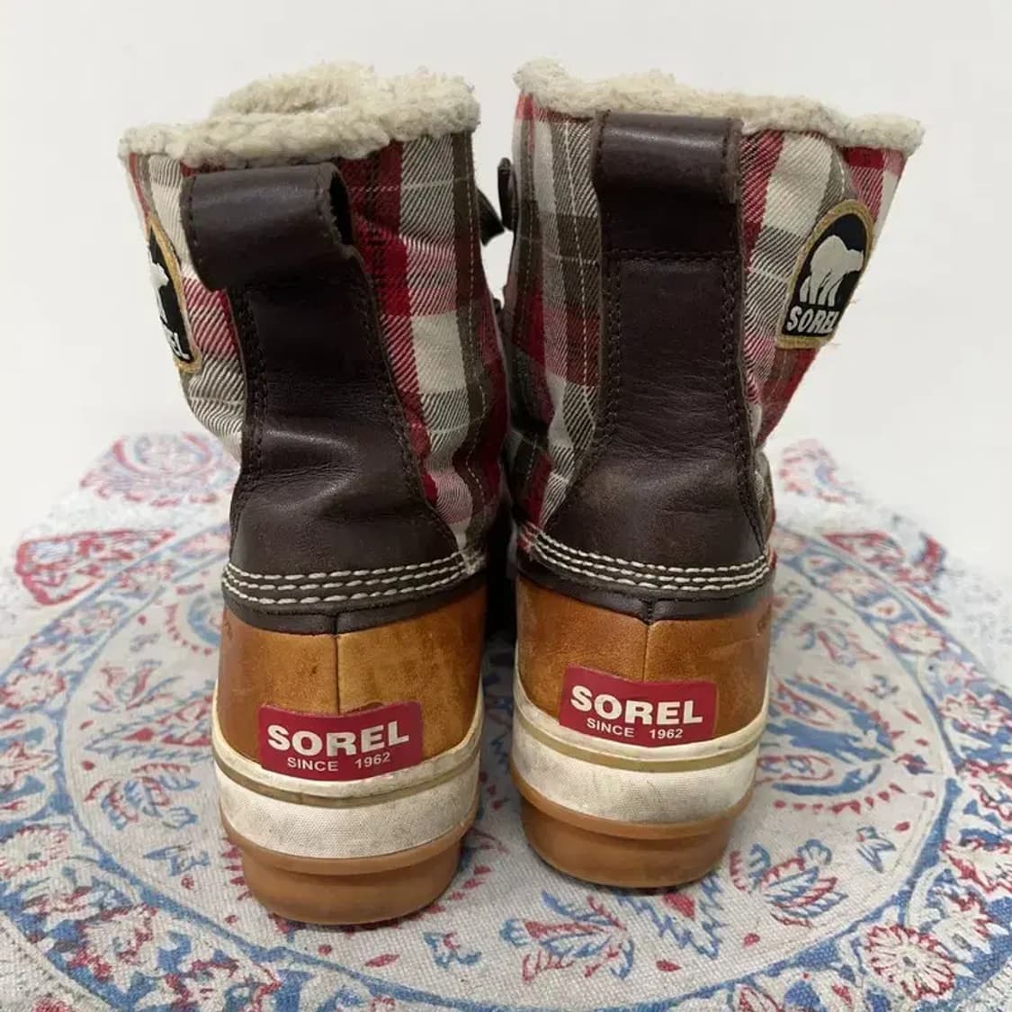 SOREL 소렐 체크 방한부츠 방수신발 털신발 240 E00936 상품이미지2