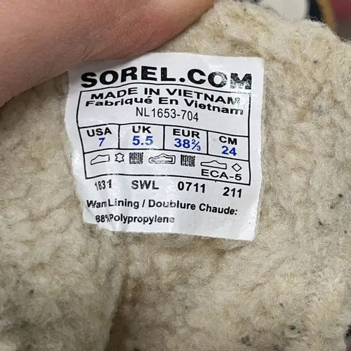 SOREL 소렐 체크 방한부츠 방수신발 털신발 240 E00936 상품이미지5