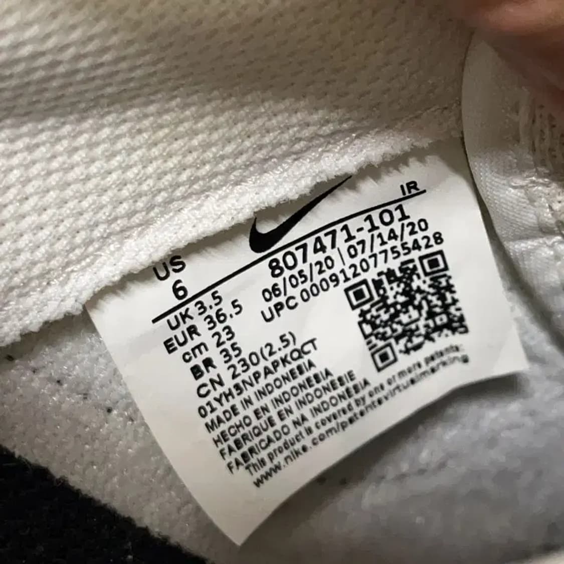 나이키 코르테즈 검흰 스니커즈 신발 230 E00921 상품이미지5