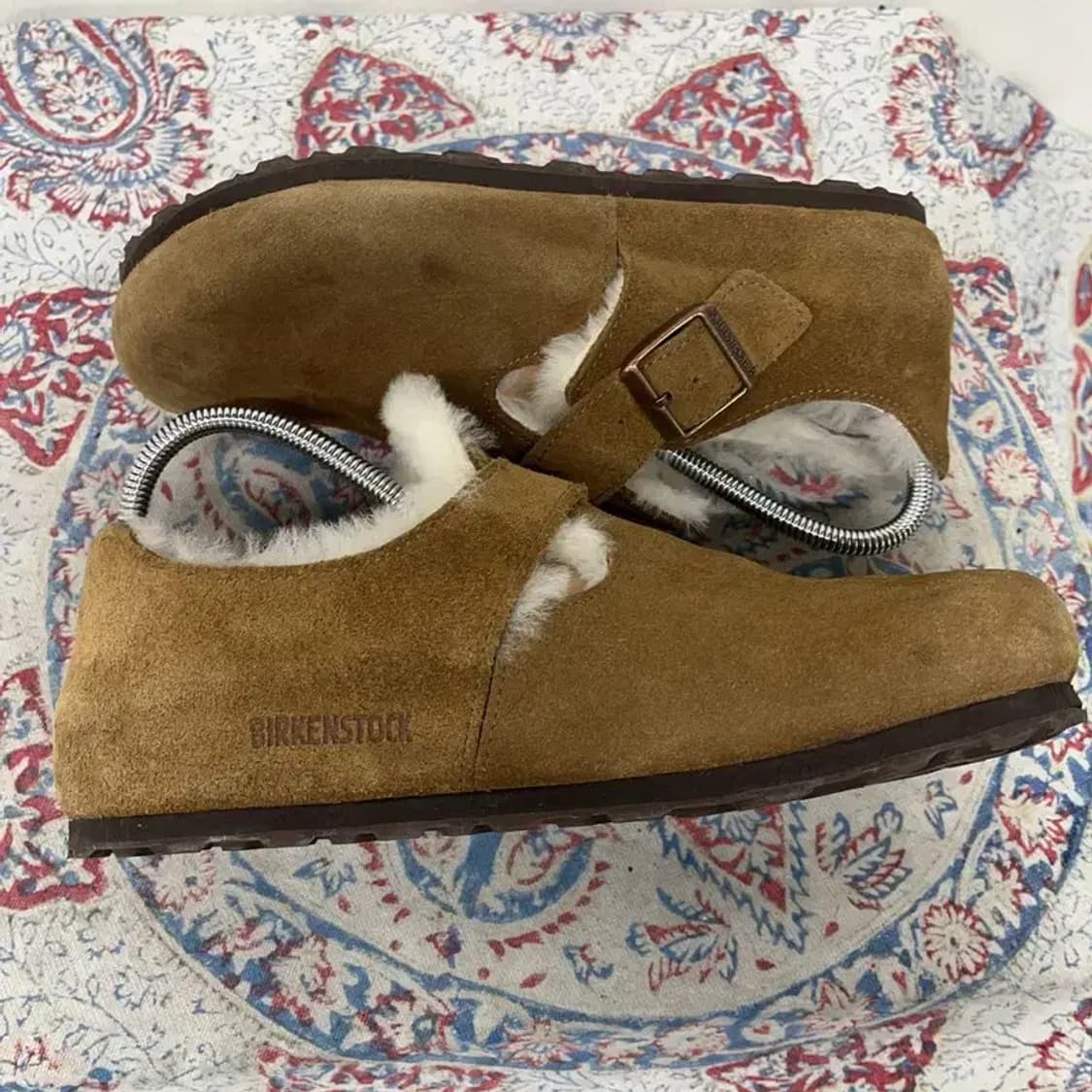 버켄스탁 런던 시어링 스웨이드 가죽 다크티 245 E00937 상품이미지3