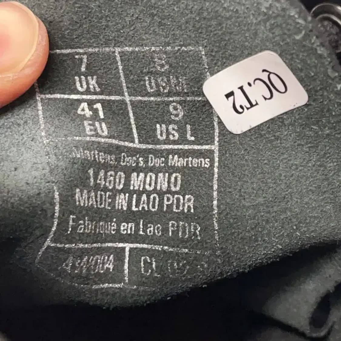 닥터마틴 1460 8홀 모노 워커 부츠 UK7 E00953 상품이미지5