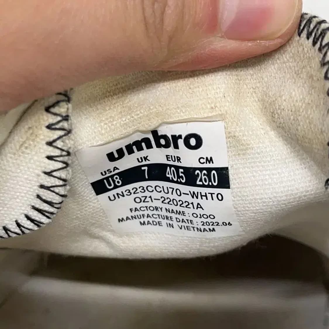 엄브로 토비 플라이트 스니커즈 260 E00945 상품이미지5