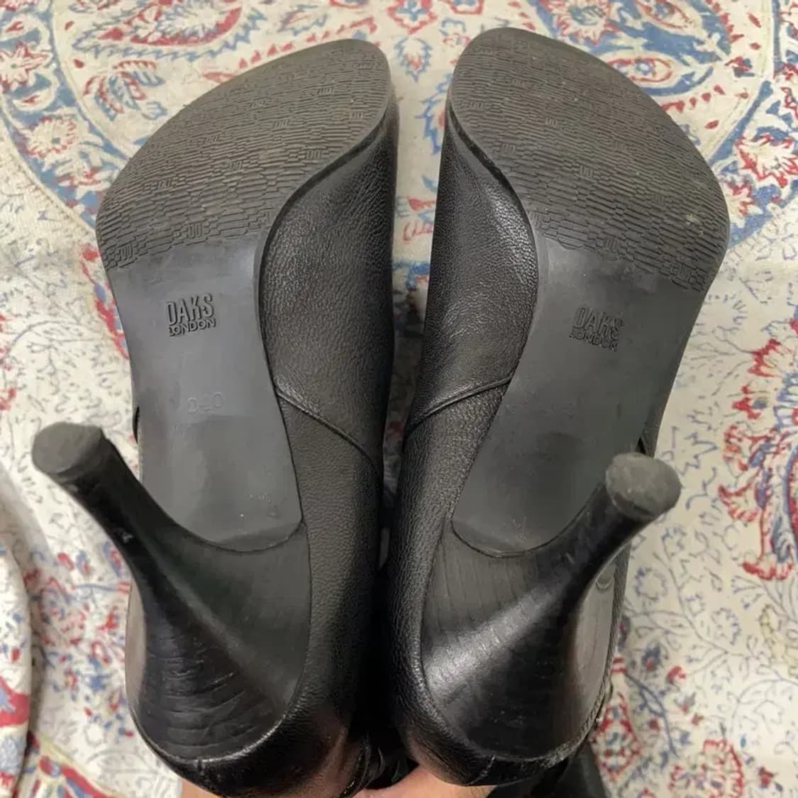 닥스 블랙 가죽 롱부츠 240 E00964 상품이미지4