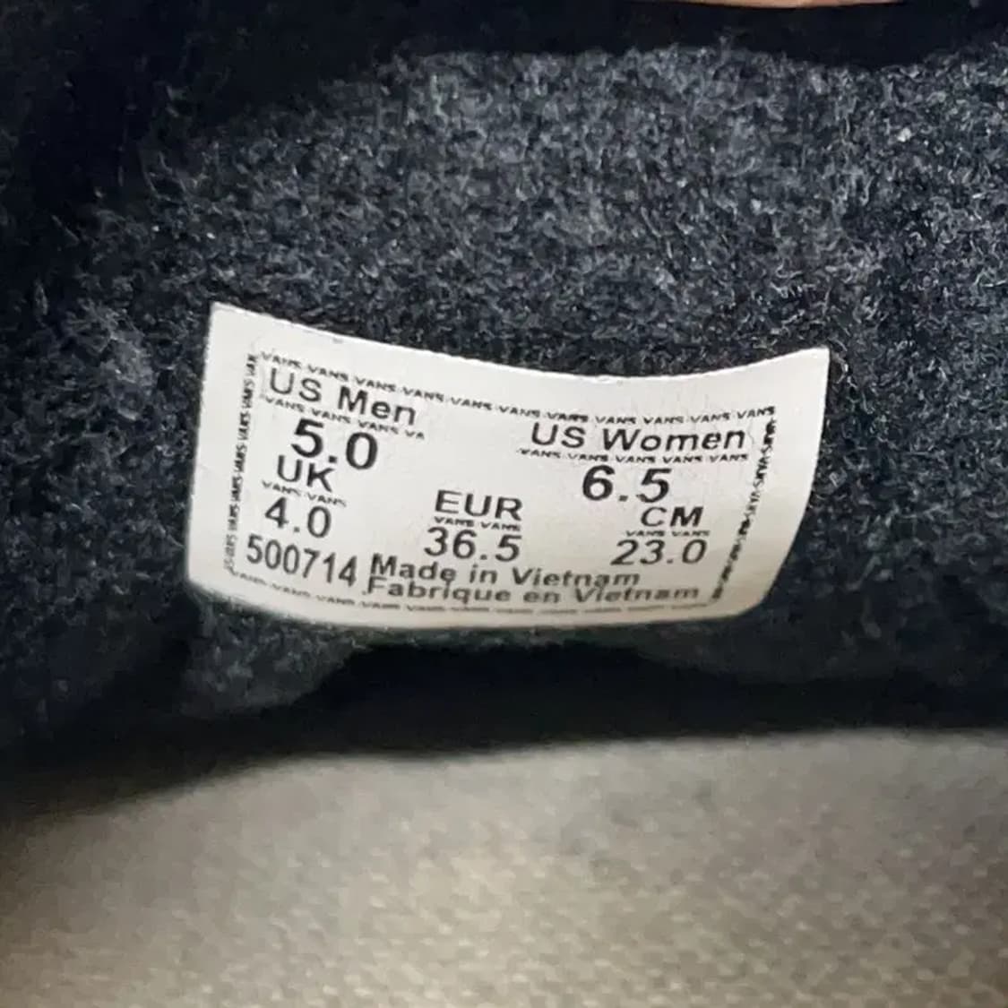 반스 올블랙 올드스쿨 스니커즈 신발 230 E00950 상품이미지5