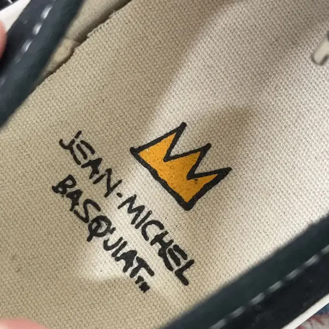 장미쉘바스키아 블랙 스니커즈 230 E00956 상품이미지5